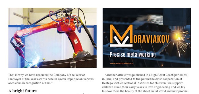 Článek o Hestegu ve významném evropském periodiku Inside Industry